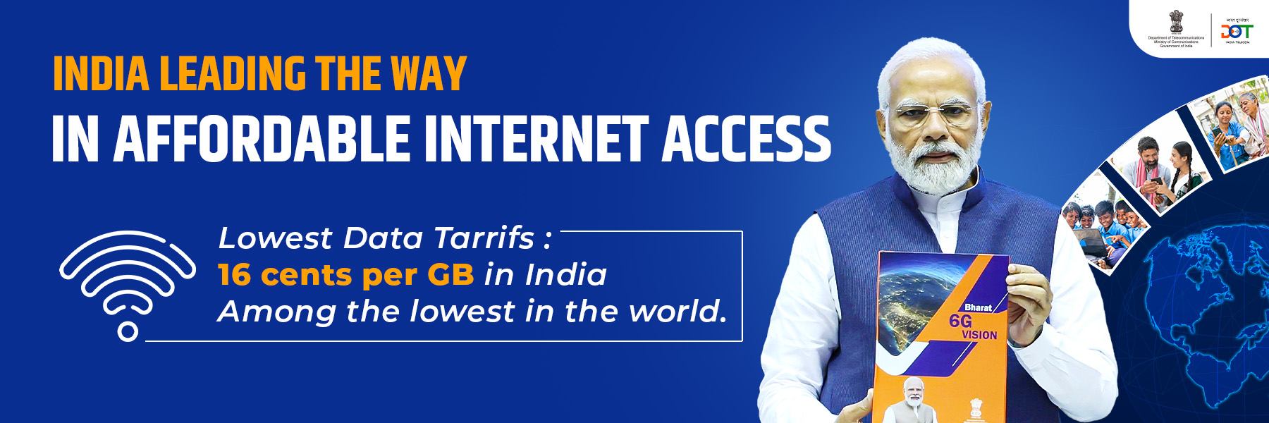 India Leading Internet Access Jan 2025