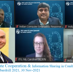  India-ITU Joint Cyber drill 2021-2