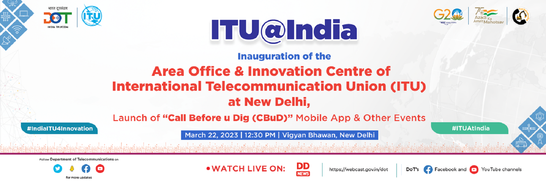 Inauguration of the Area Office and Innovation Centre of ITU at New Delhi